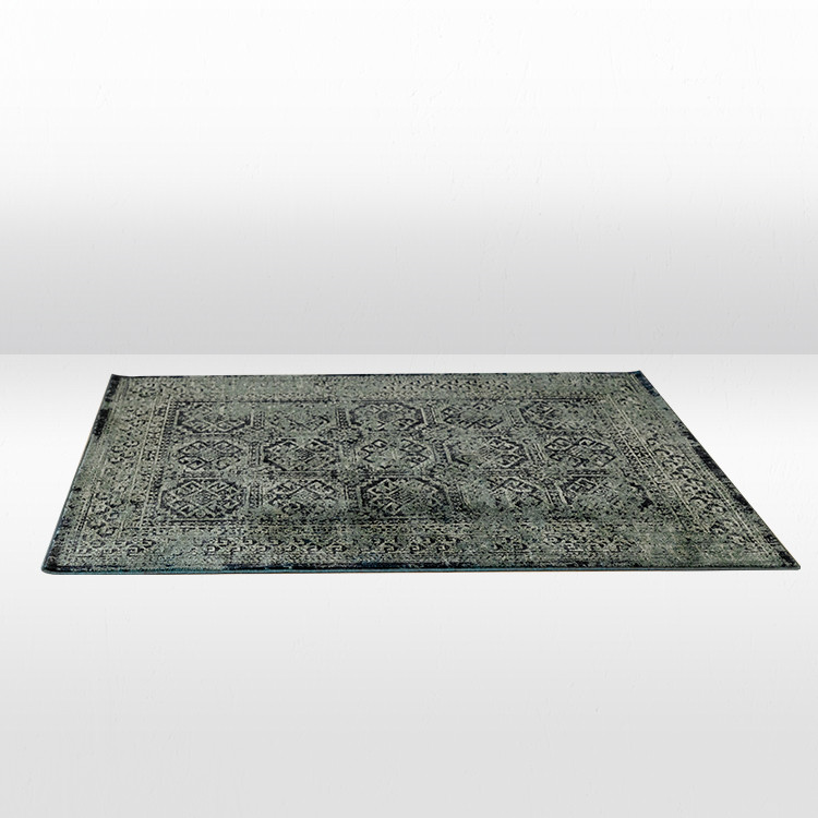 Blue Print Area Rug - 5x7