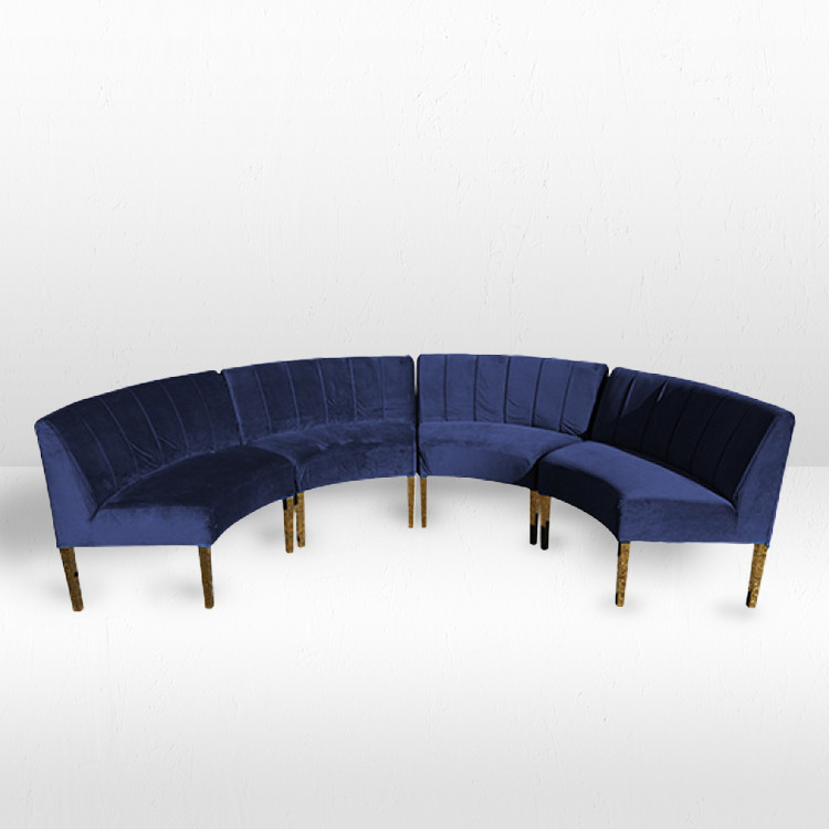 Kincaid Crescent Sofa - Sapphire