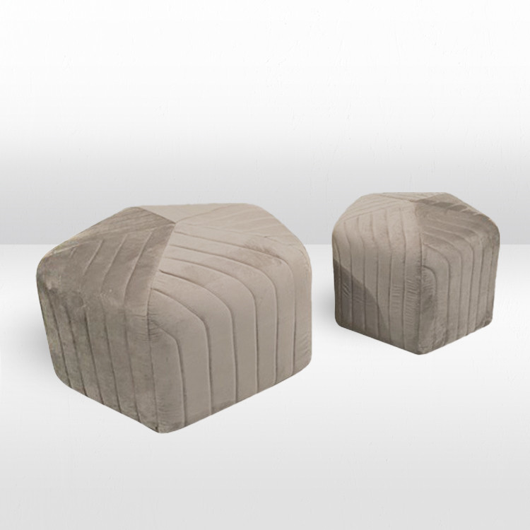 Ottoman Set - Mini and Biggie - Pewter