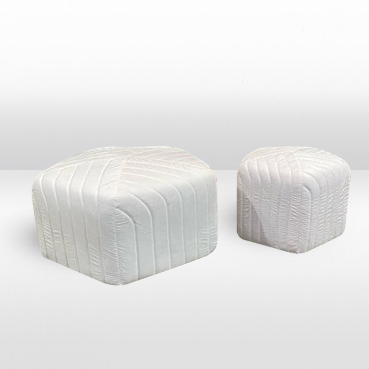 Ottoman Set - Mini and Biggie - White