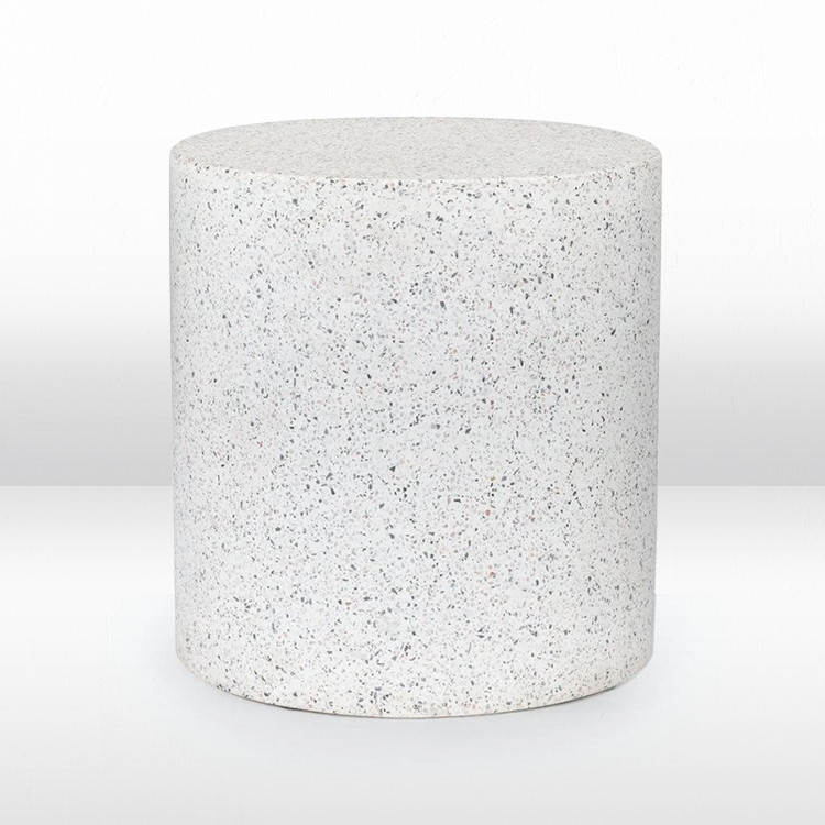 Side Table - Solina White Terrazo