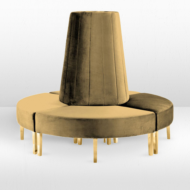 Kincaid Sofa - Circle - Champagne