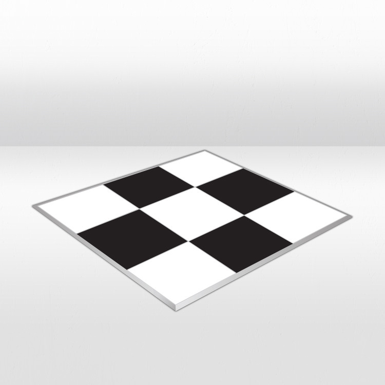 Black / White Checker Dance Floor - 12ft x 12ft