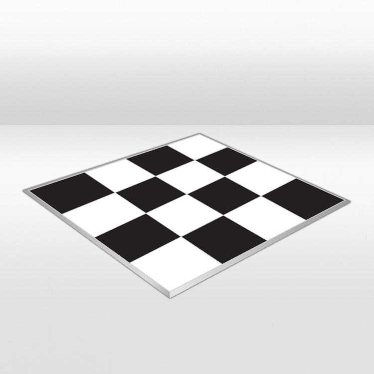 Black / White Checker Dance Floor - 16ft x 16ft