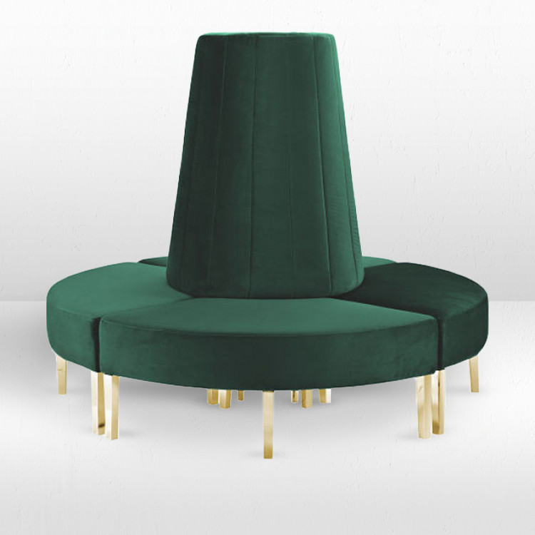 Kincaid Sofa - Circle - Emerald