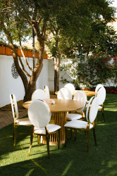 Dining Chair - Garbo with Ivory Pads