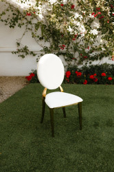 Dining Chair - Garbo with Ivory Pads