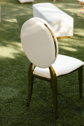 Dining Chair - Garbo with Ivory Pads