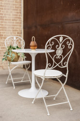 Dining Chair - Poppy Italian - Weathered White