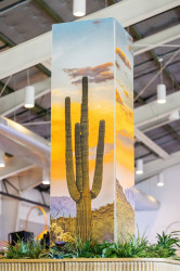 8ft Glowing Column / White Inserts