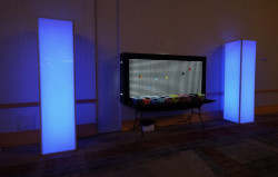 8ft Glowing Column / White Inserts