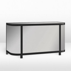 Chandler Bar - Black / Silver Mirror Inserts