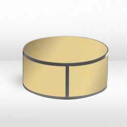 Coffee Table - Dexter Round / Gold Mirror Inserts