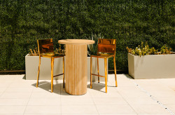 Bar Stool -  Gold Bristol