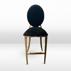 Bar Stool -  Garbo with Black Pads