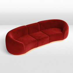 Cascade - Sofa - Crimson