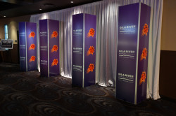 8ft Glowing Column / White Inserts