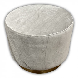 Ottoman - Colette Dot - Pewter