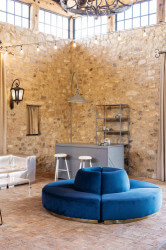 Colette - Circle Sofa - Sapphire