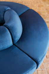Colette - Circle Sofa - Sapphire