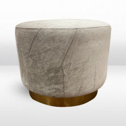 Ottoman - Colette Dot - Pewter