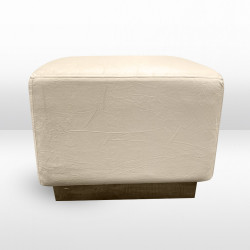 Ottoman - Colette Cube - Ivory BOUCLE