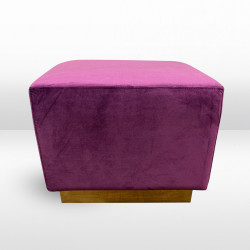 Ottoman - Colette Cube - Berry