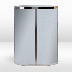 Dexter Round Cocktail Table / Silver Mirror Inserts