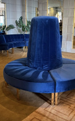 Kincaid Sofa - Circle - Sapphire