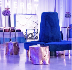 Kincaid Sofa - Circle - Sapphire