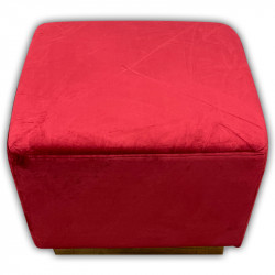 Ottoman - Colette Cube - Crimson