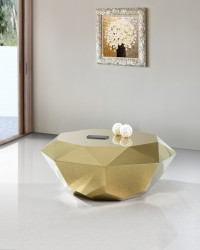 Coffee Table - Diamond - Gold