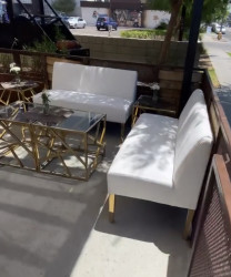 Side Table - Nest - Gold Frame