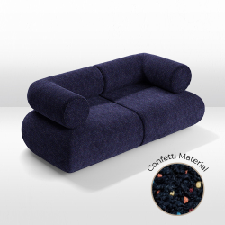 Juno - Loveseat - Confetti Sapphire