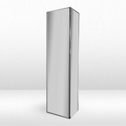 8ft Glowing Column / Silver Mirror Inserts