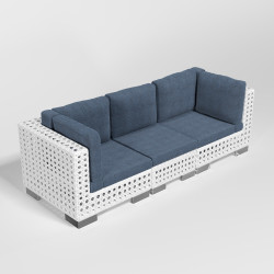 Cane Montauk - Sofa - Sapphire