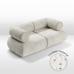 Juno - Loveseat - Confetti White