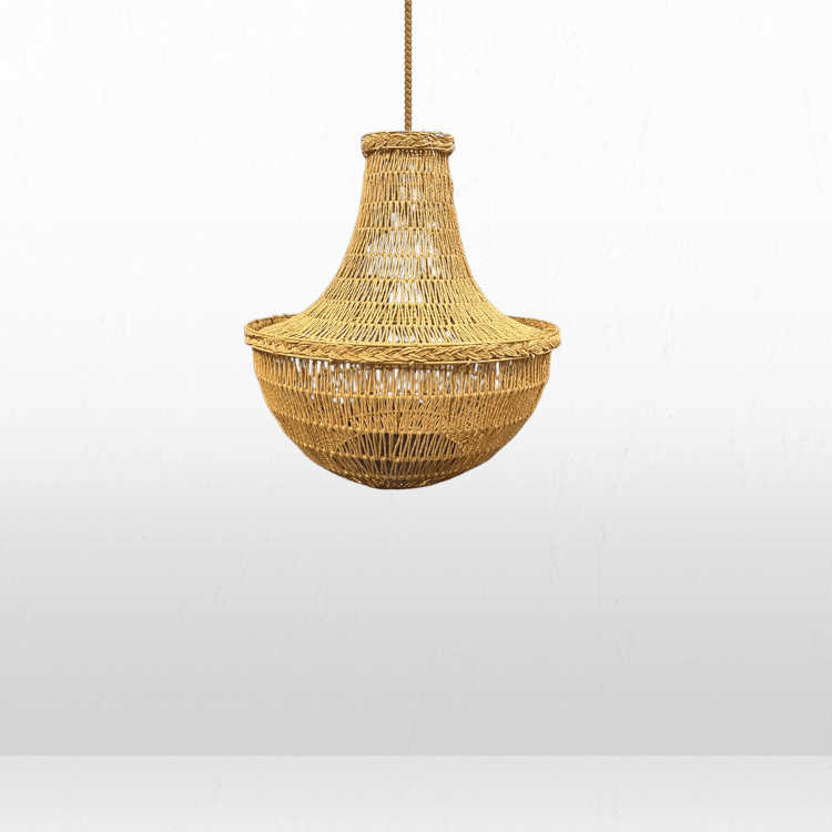 Woven Basket Chandelier