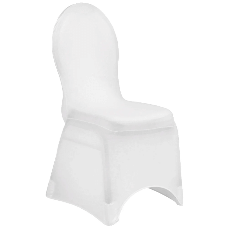 Spandex Banquet Chair Cover - White Spandex Banquet Chair Cover - White