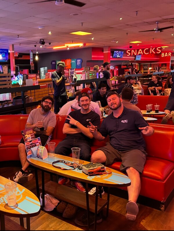 Escaped the heat yesterday and hit the lanes 🎳 Nothing like a little team bonding and friendly competition to keep things EPIC.eventrentals rentlocal arizonaevents eventplanning teambonding